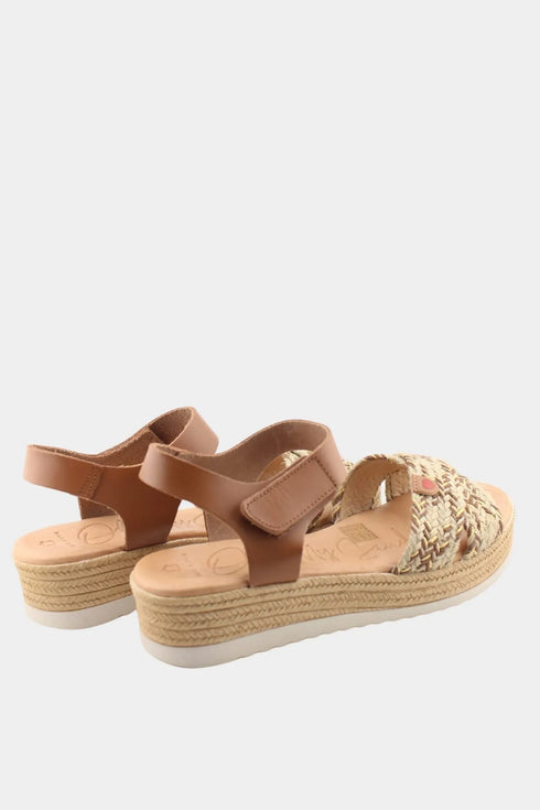 Oh My Sandals Braided Espadrille Wedge Sandals